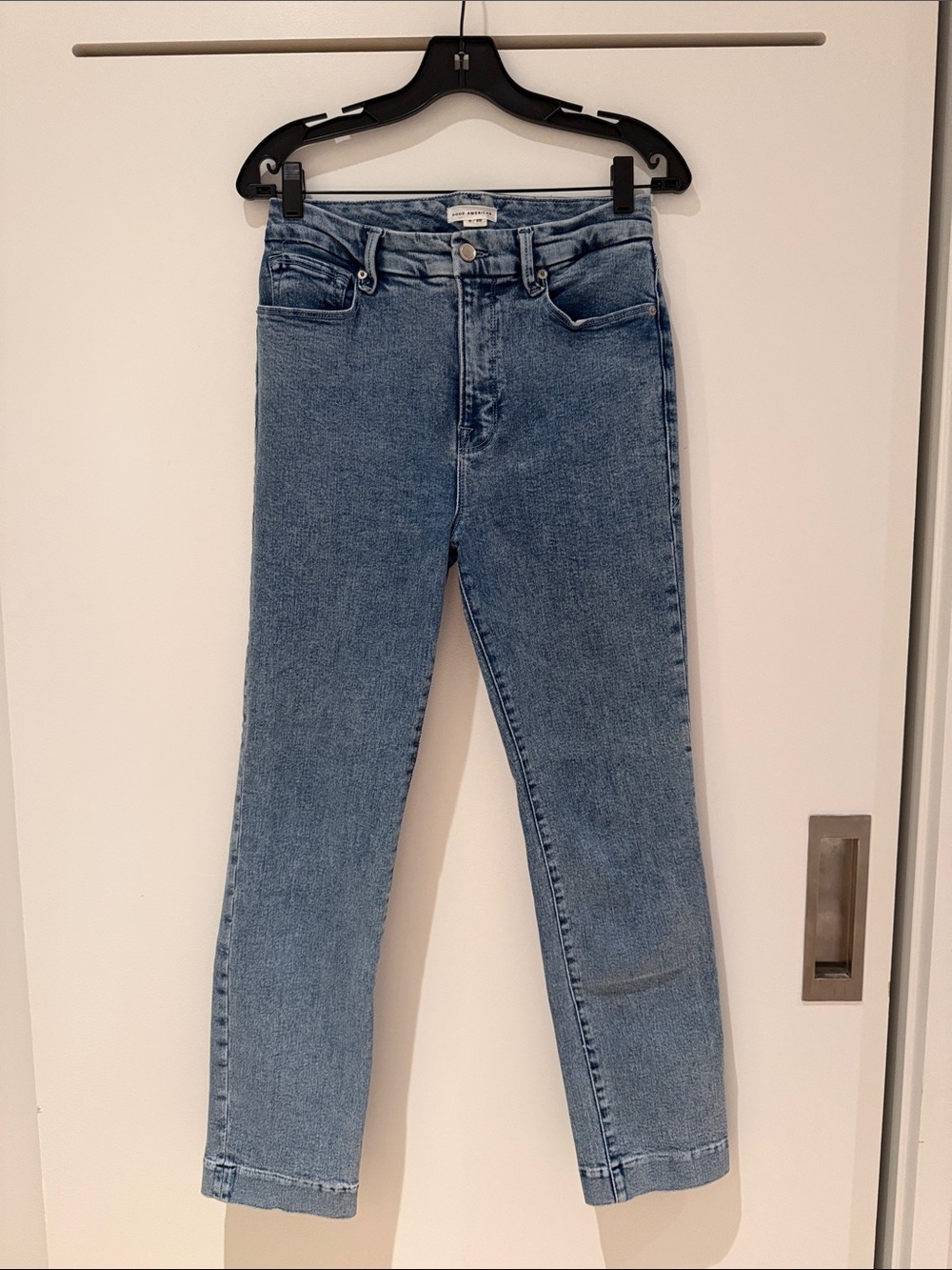 Good American Straight Ankle Length High-Rise Jeans - Size 6/28
